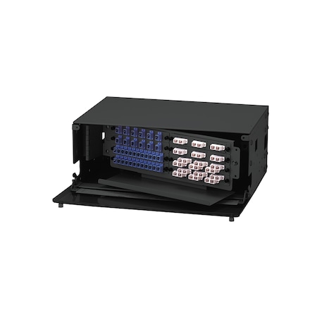 Belden 48/96 PORT PATCH PANEL 4U, RACK MOUNT FIBEREXPRESS, BLACK AX100116